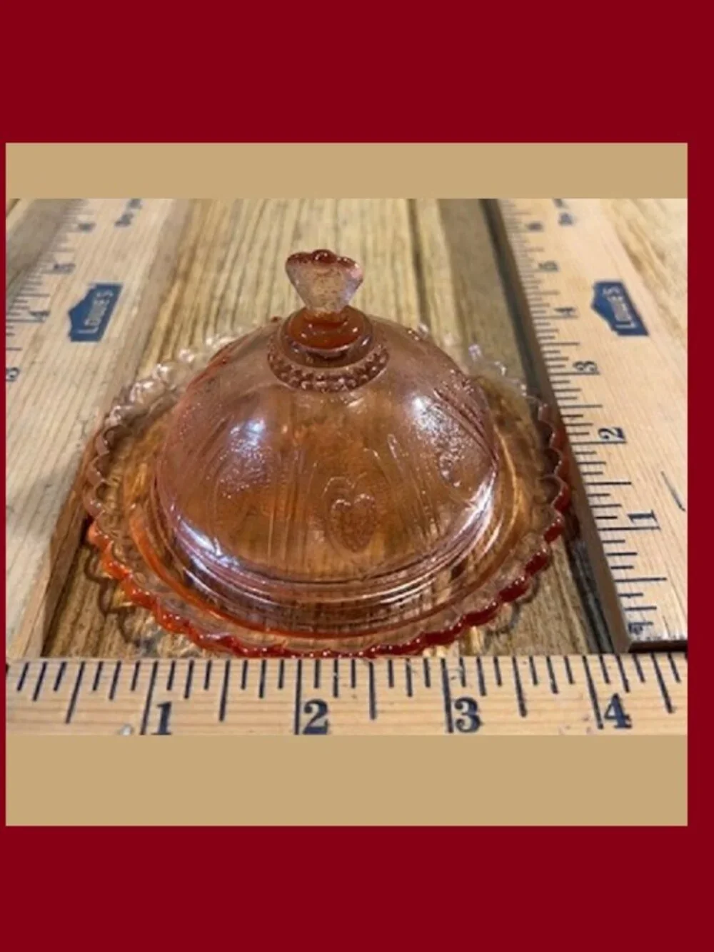 Mini Pink Strawberry Dish with Domed Lid 16114